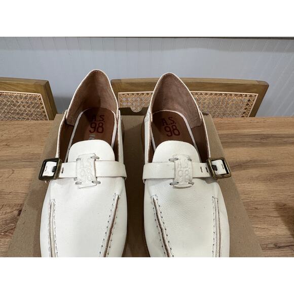 A.S. 98 Averi Shoes Milk Leather Size 8.5 US 39 EU NWOB Elegant Simple - Picture 8 of 16